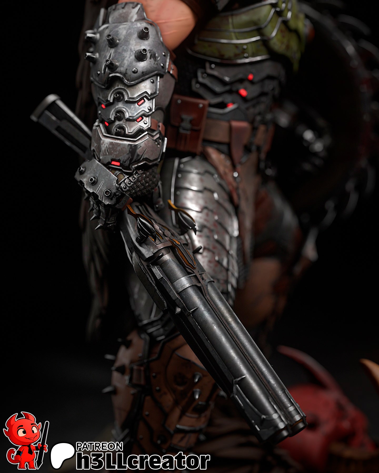 Doom Guy | 3D Printed Resin Model | Unpainted or Hand-Painted