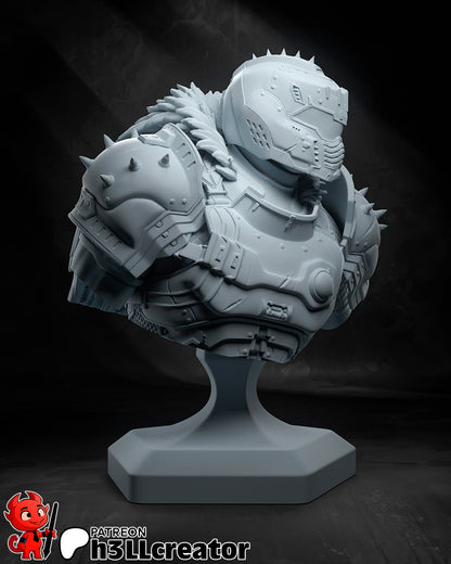 Doom Guy | 3D Printed Resin Model | Unpainted or Hand-Painted