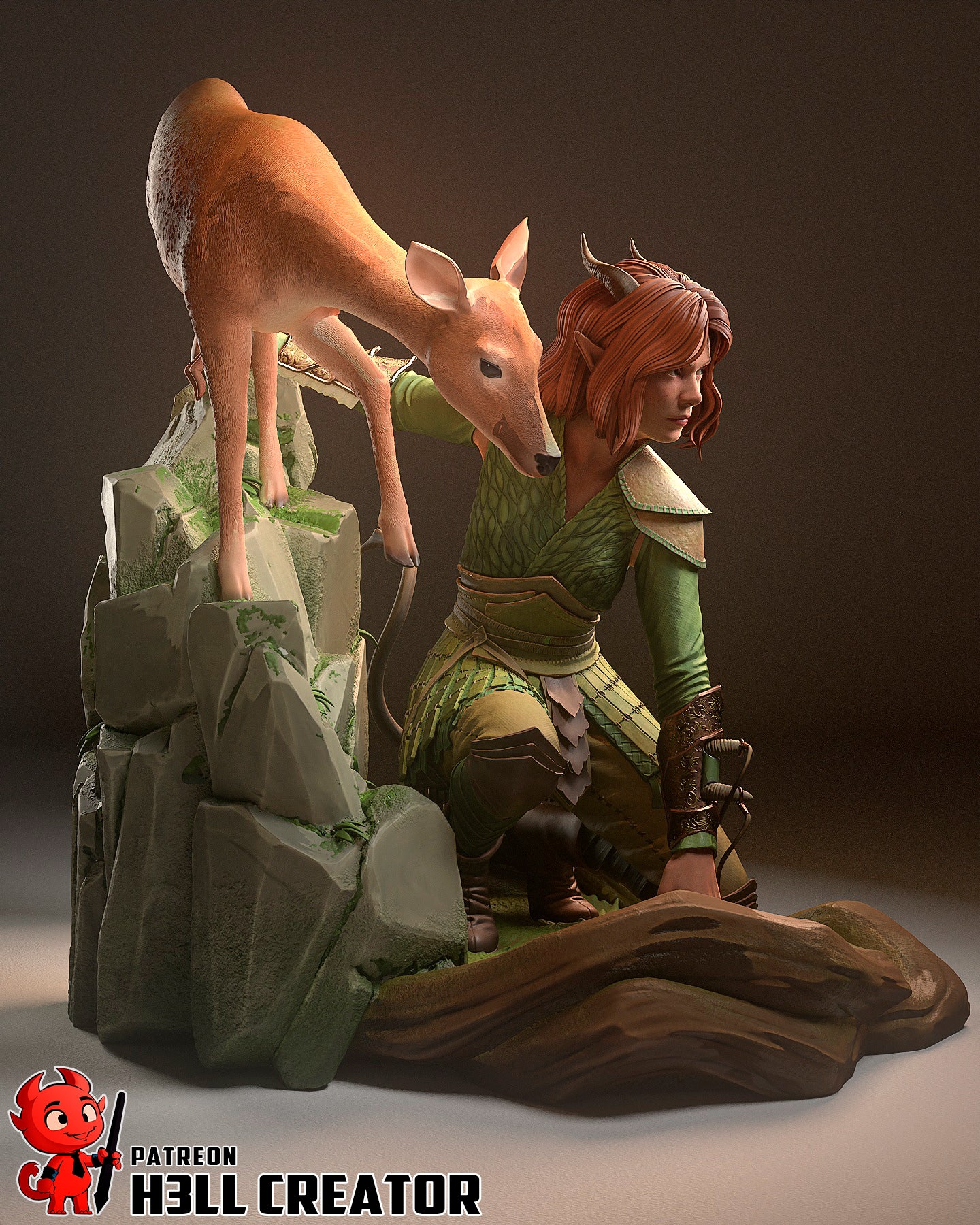 Doric | 3D Printed Resin Model | Unpainted or Hand-Painted