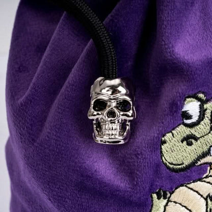 Dracopup | Flannel Drawstring Dice Bag | Purple