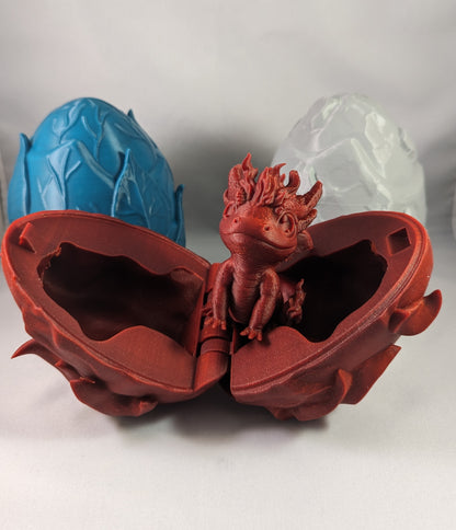 3D Printed Dragon Eggs with Baby Dragons inside!
