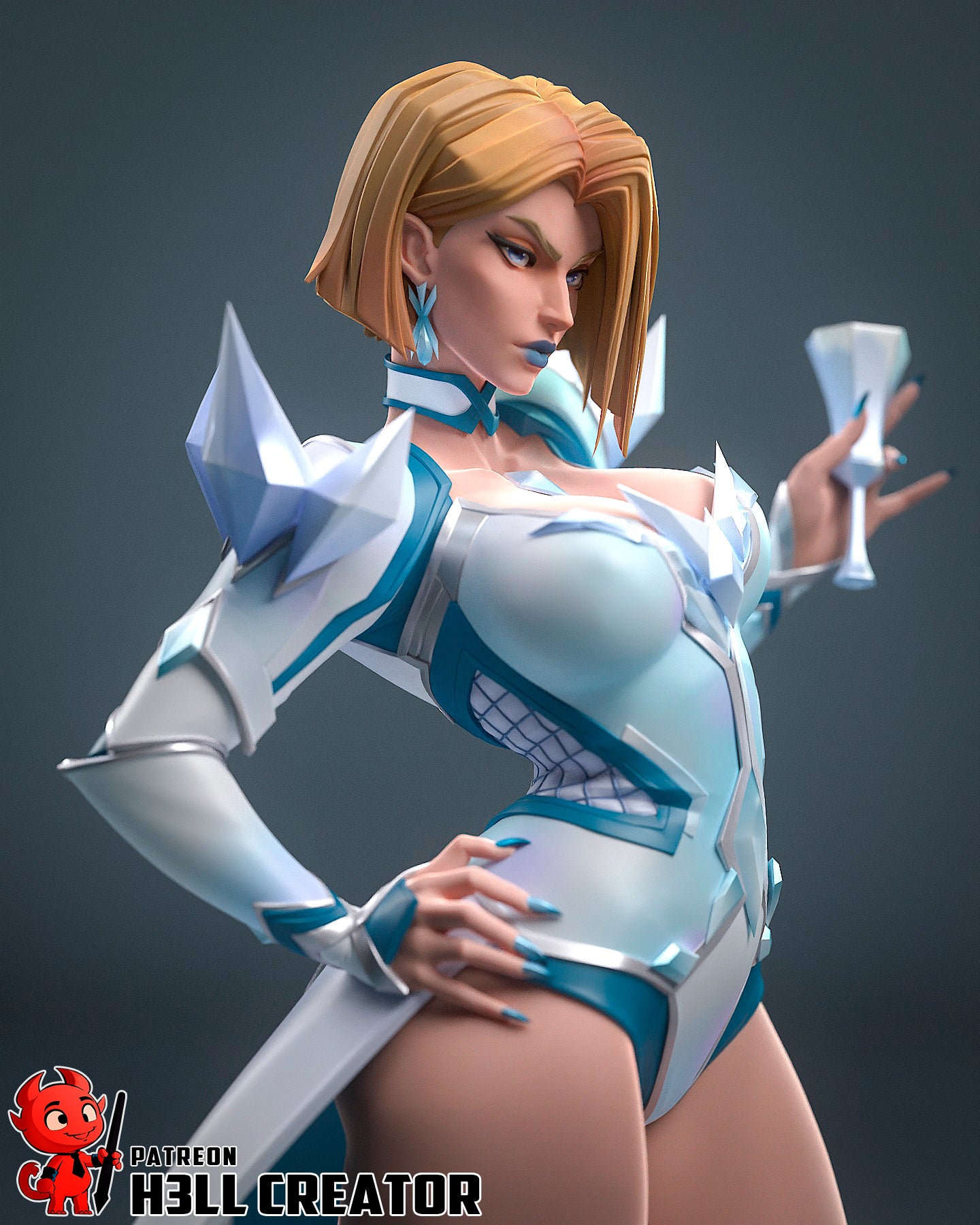 Emma Frost | 3D Printed Resin Model | Unpainted or Hand-Painted