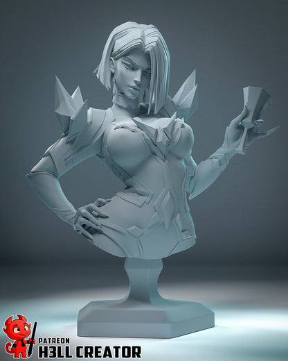Emma Frost | 3D Printed Resin Model | Unpainted or Hand-Painted