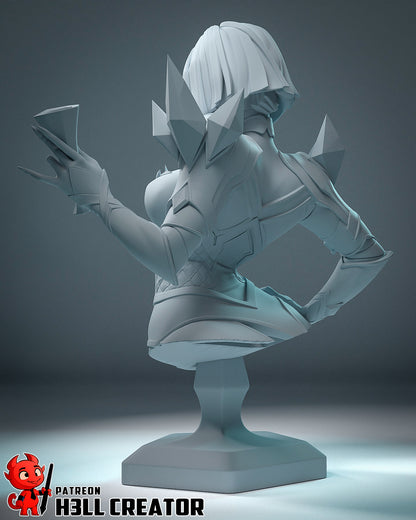 Emma Frost | 3D Printed Resin Model | Unpainted or Hand-Painted