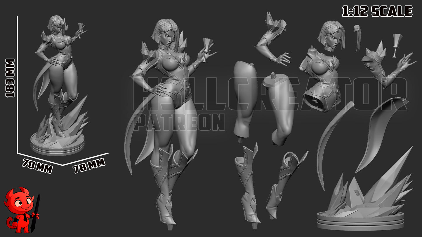 Emma Frost | 3D Printed Resin Model | Unpainted or Hand-Painted