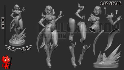 Emma Frost | 3D Printed Resin Model | Unpainted or Hand-Painted