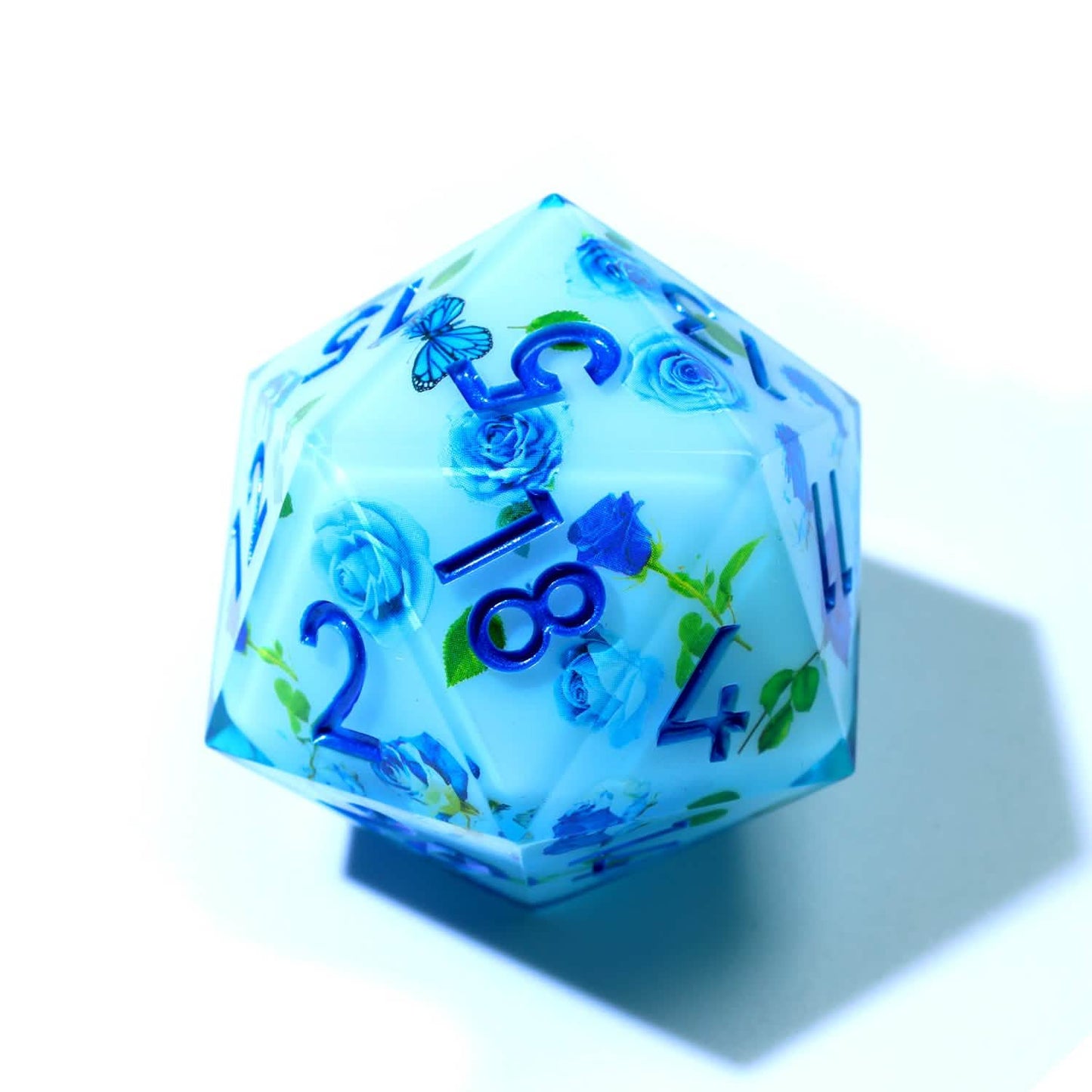 Enchanted China | 50mm D20 | Oversized Art Core Dice | Single Dice