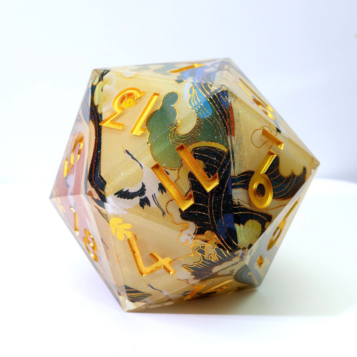 Whispering Glade | 50mm D20 | Oversized Art Core Dice