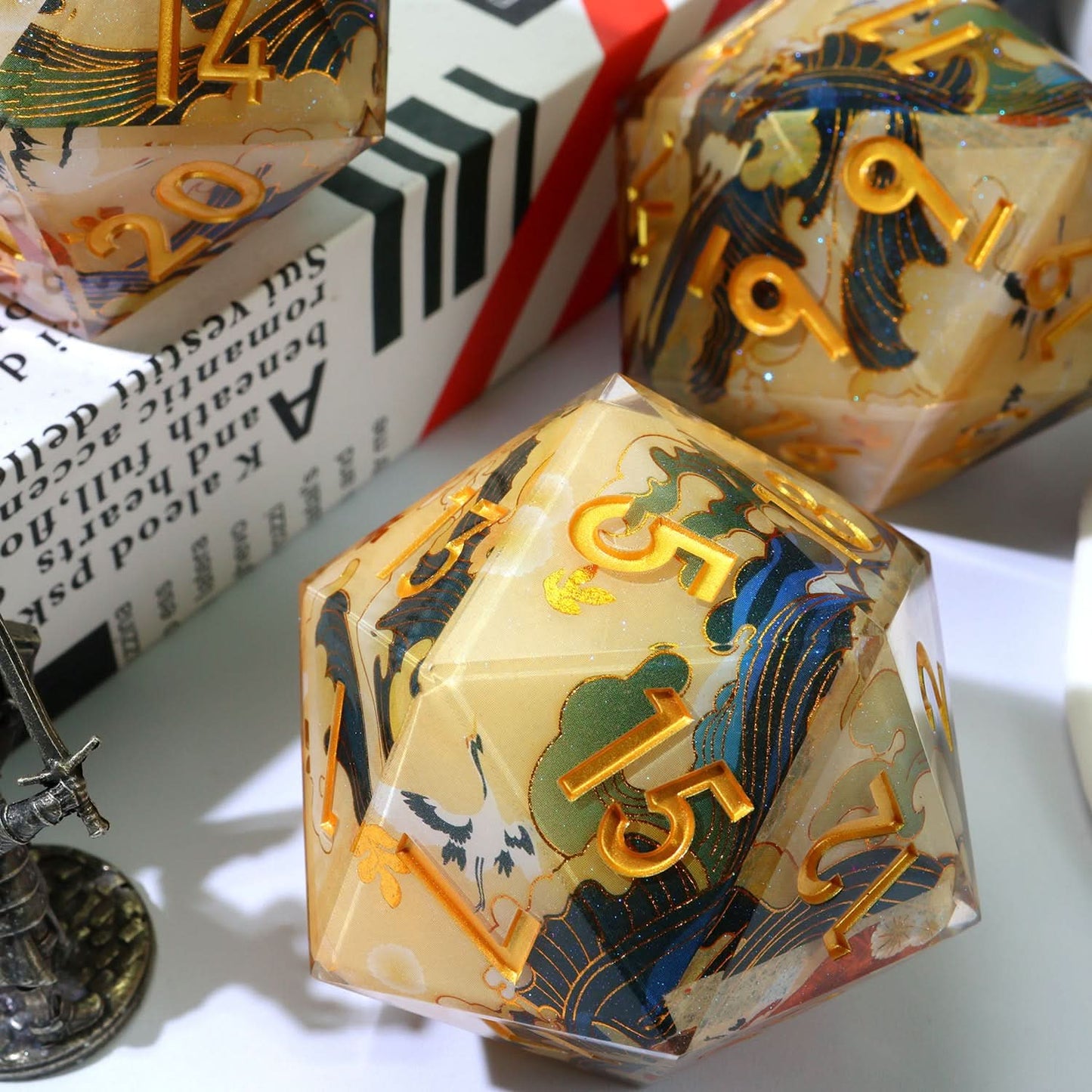 Whispering Glade | 50mm D20 | Oversized Art Core Dice