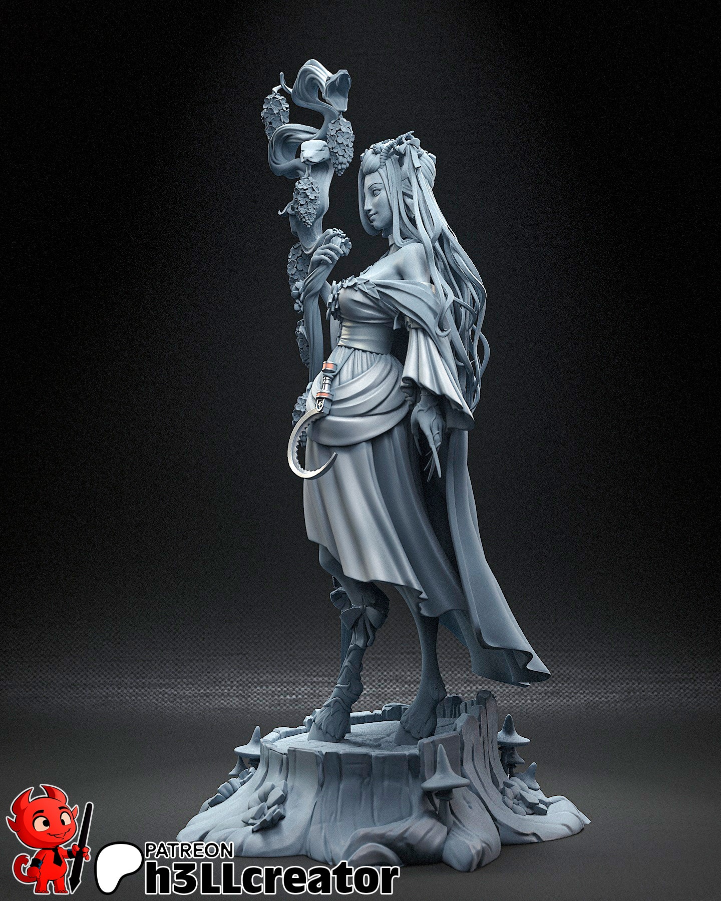 Fearne | 3D Printed Resin Model | Unpainted or Hand-Painted