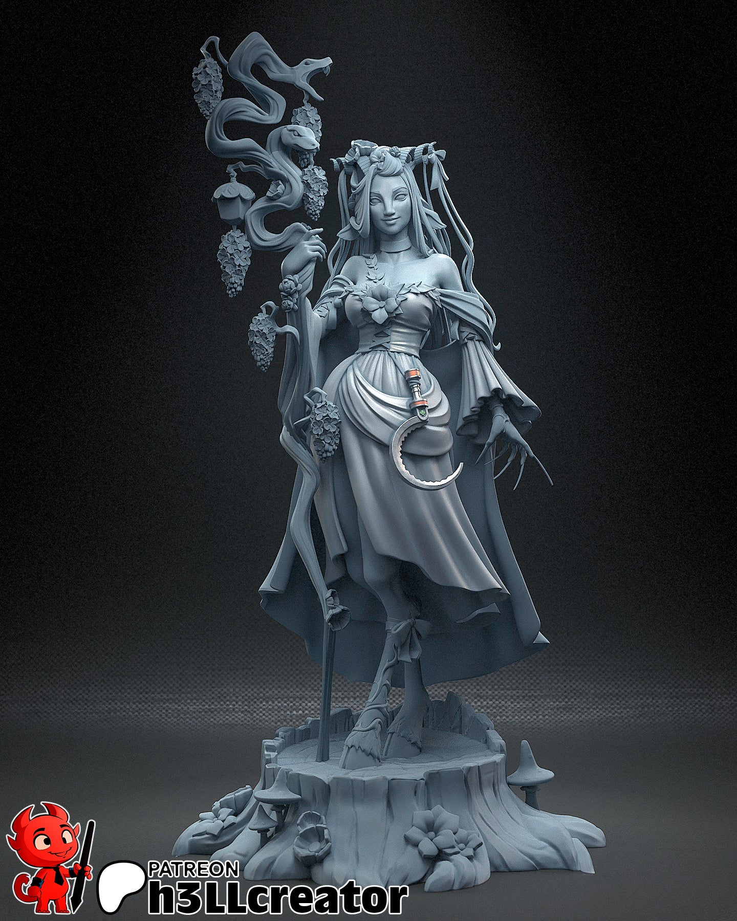 Fearne | 3D Printed Resin Model | Unpainted or Hand-Painted