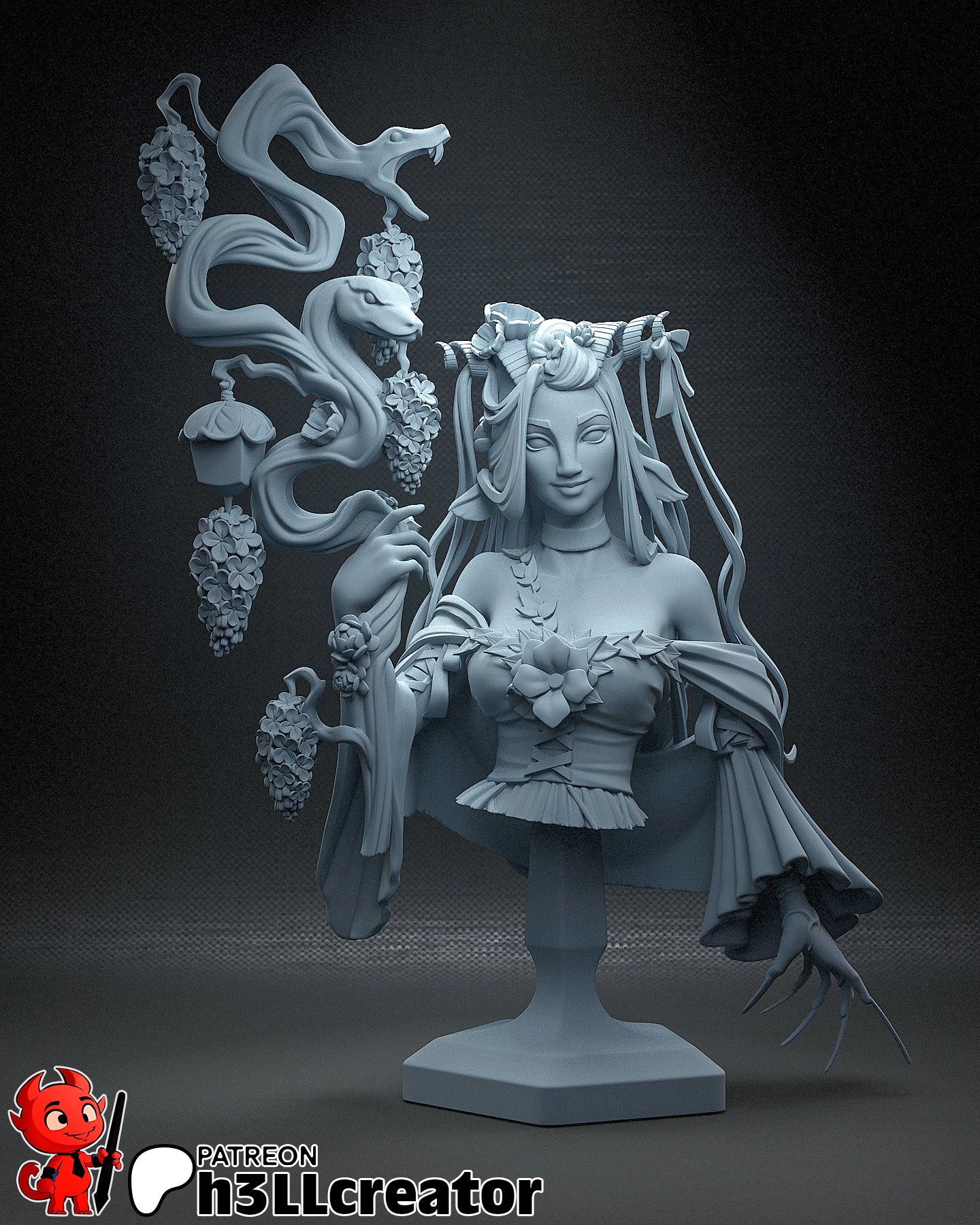 Fearne | 3D Printed Resin Model | Unpainted or Hand-Painted
