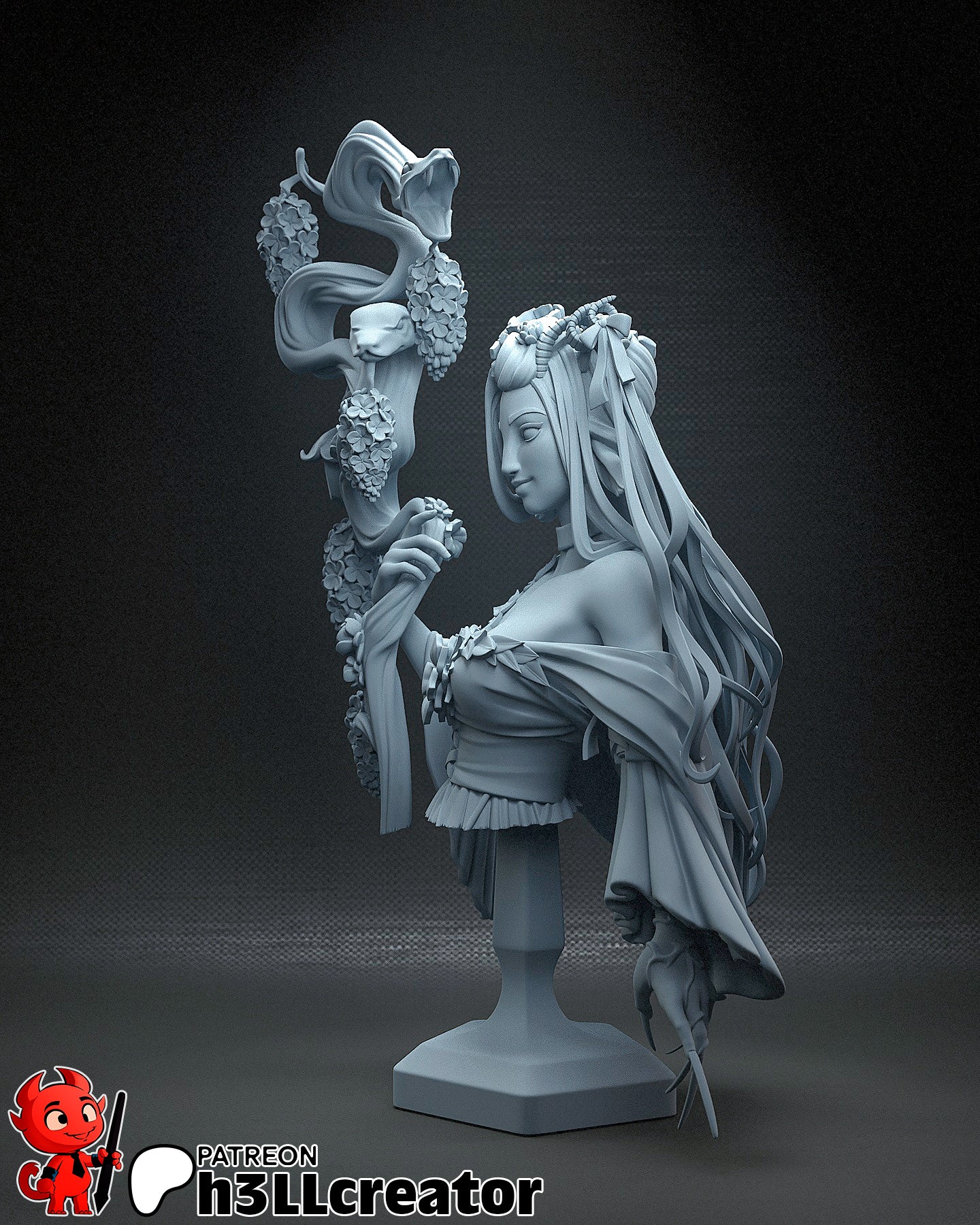 Fearne | 3D Printed Resin Model | Unpainted or Hand-Painted