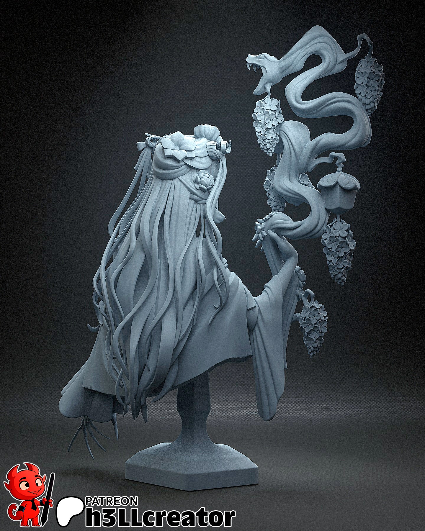 Fearne | 3D Printed Resin Model | Unpainted or Hand-Painted