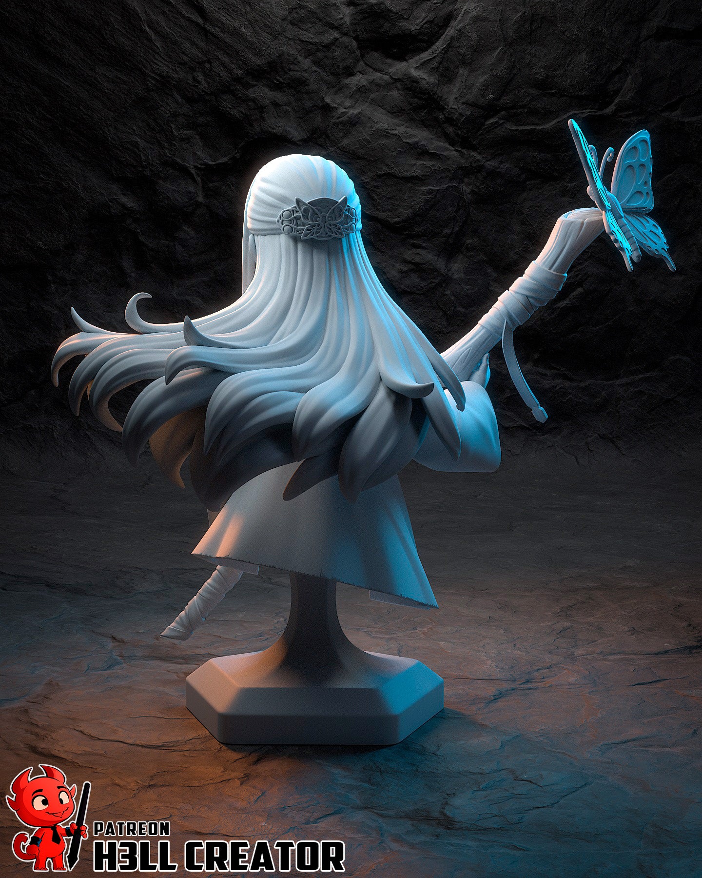 Fern | 3D Printed Resin Model | Unpainted or Hand-Painted