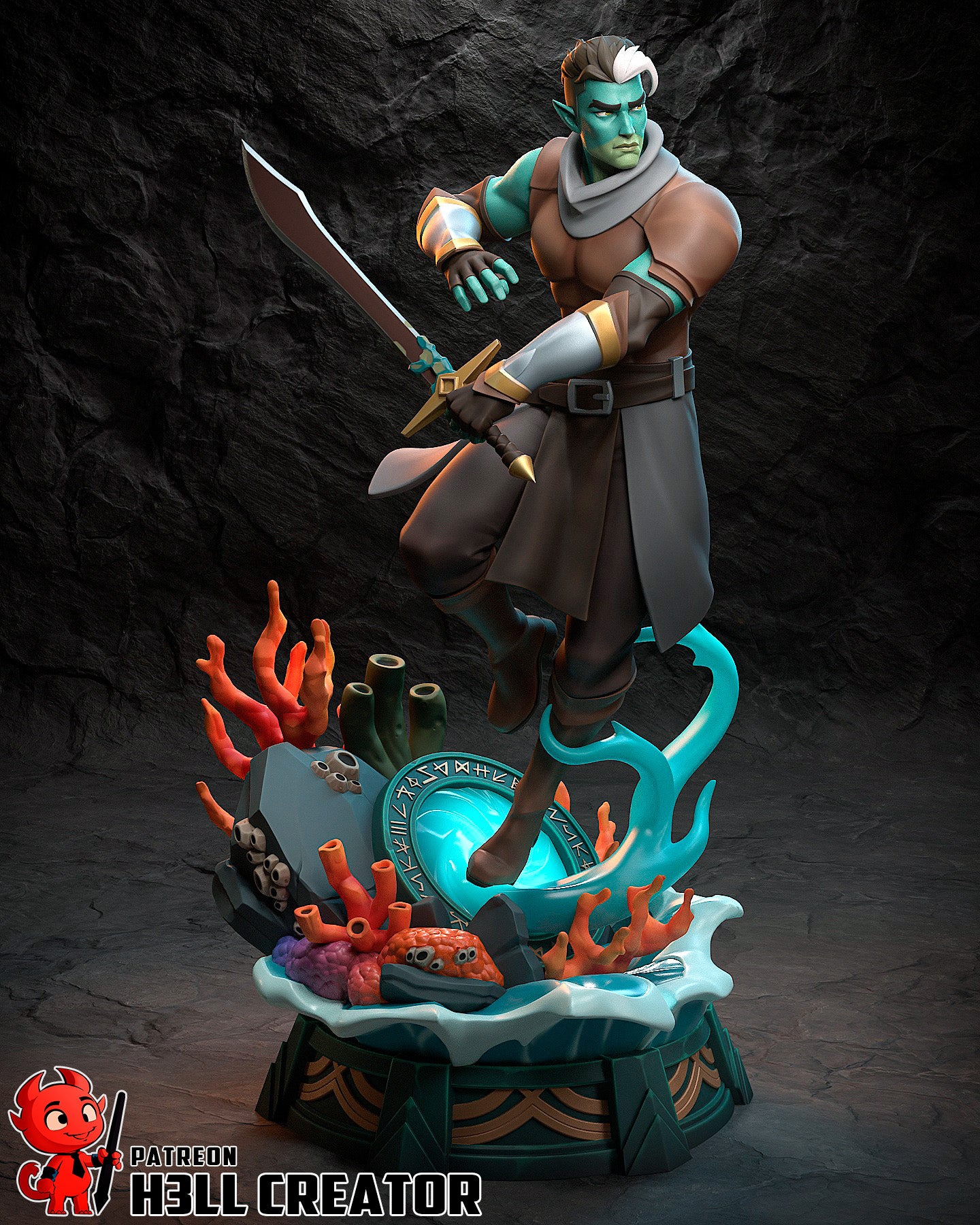 Fjord | 3D Printed Resin Model | Unpainted or Hand-Painted