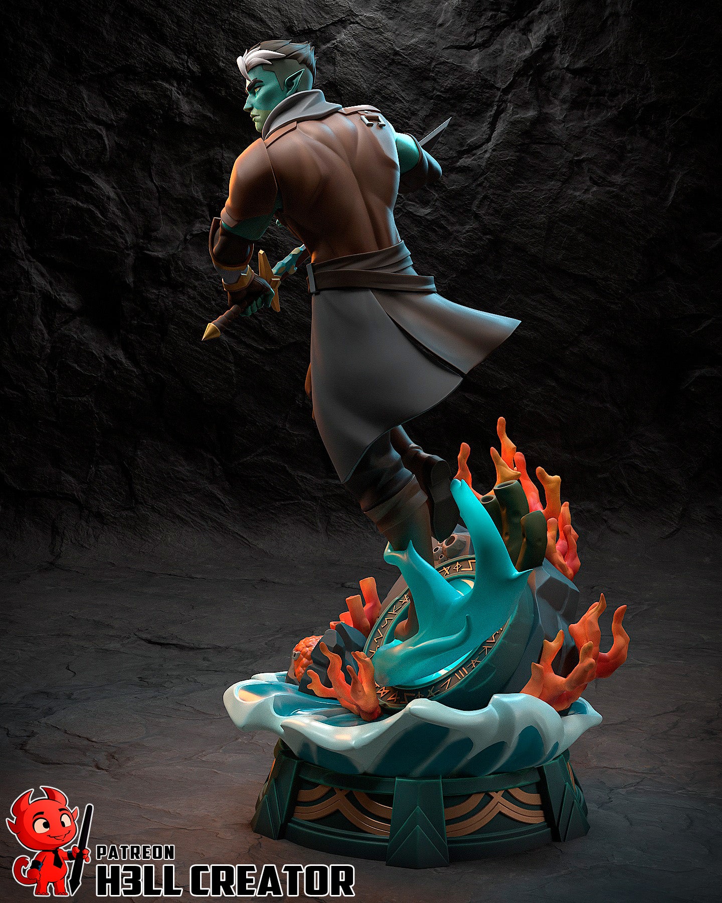 Fjord | 3D Printed Resin Model | Unpainted or Hand-Painted
