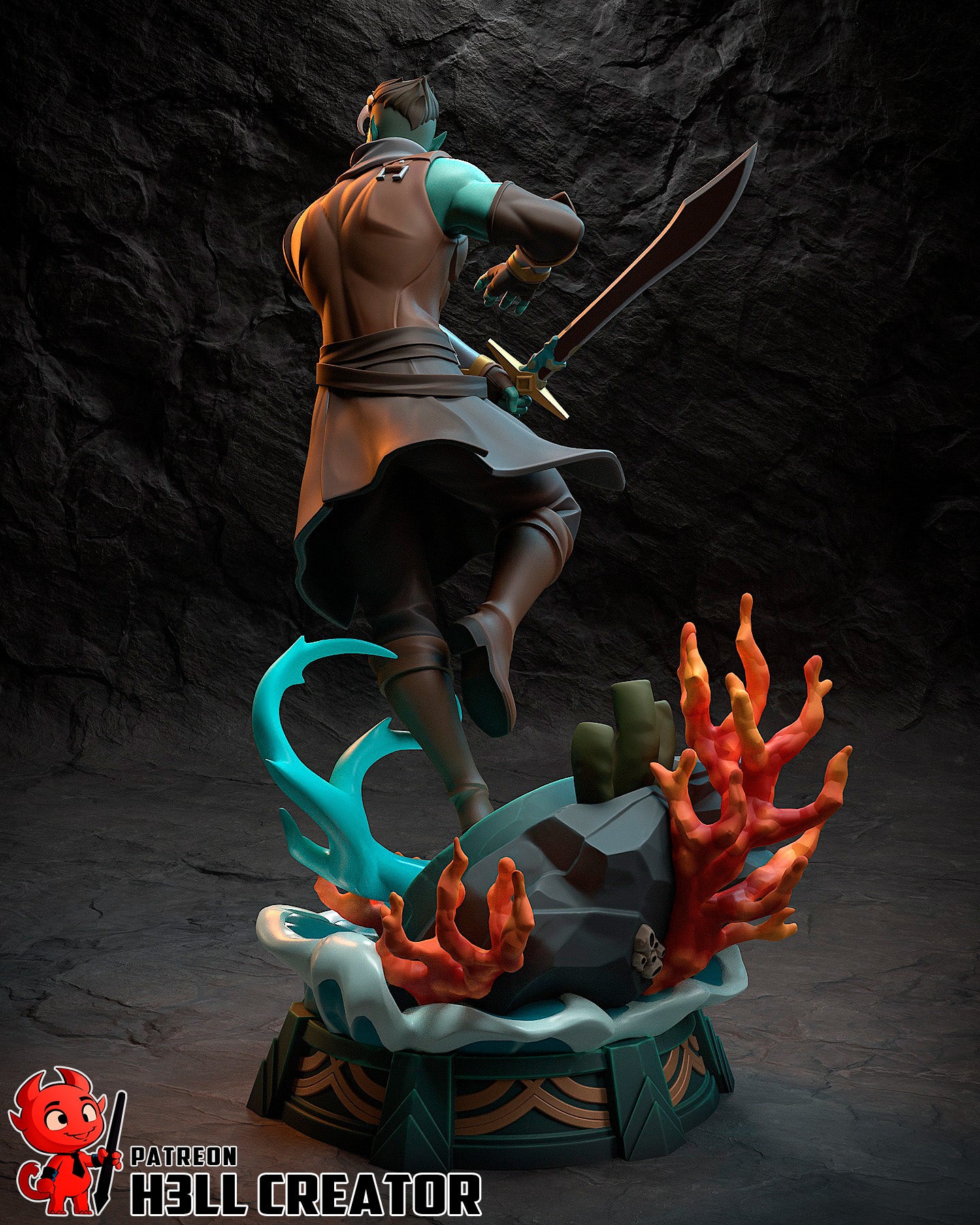 Fjord | 3D Printed Resin Model | Unpainted or Hand-Painted