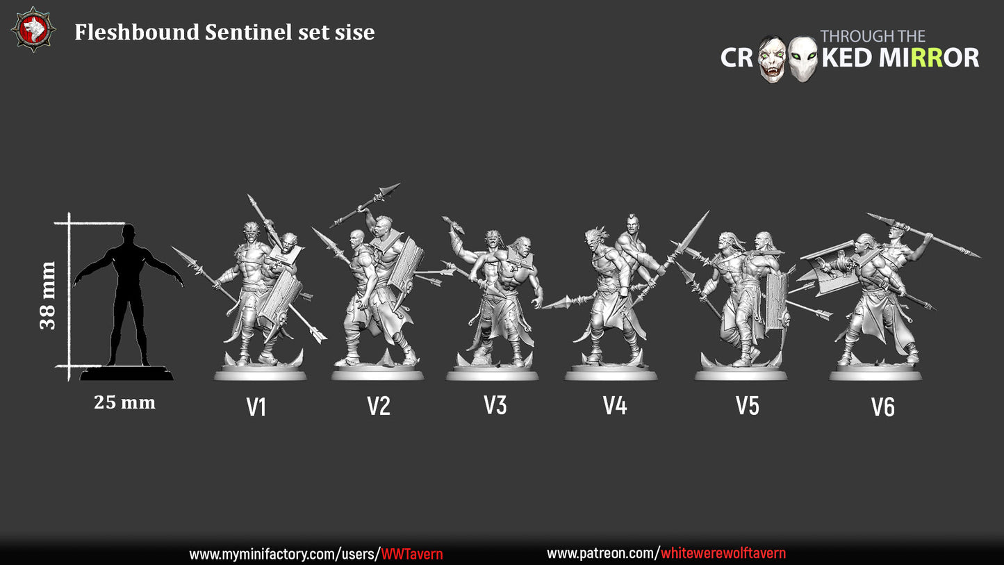 Fleshbound Sentinels - Resin Model - Medium / Large Scale for DnD/Pathfinder/Etc