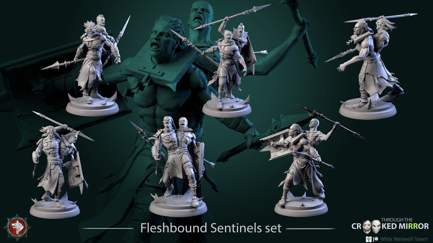 Fleshbound Sentinels - Resin Model - Medium / Large Scale for DnD/Pathfinder/Etc