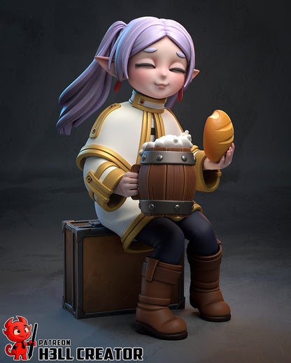 Frieren | 3D Printed Resin Model | Unpainted or Hand-Painted
