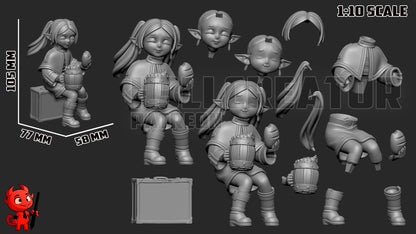 Frieren | 3D Printed Resin Model | Unpainted or Hand-Painted