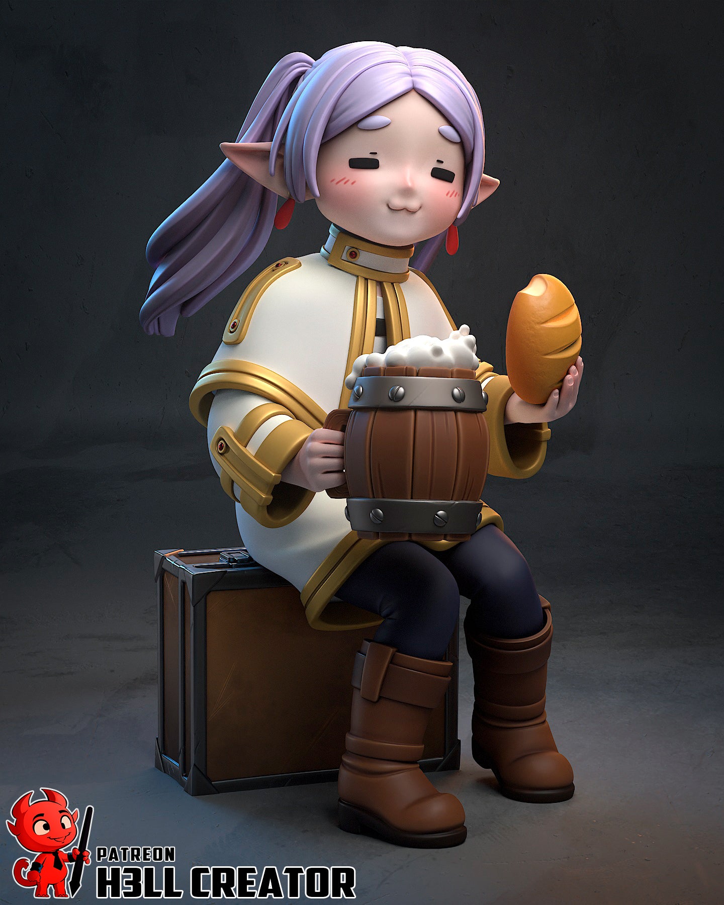 Frieren | 3D Printed Resin Model | Unpainted or Hand-Painted
