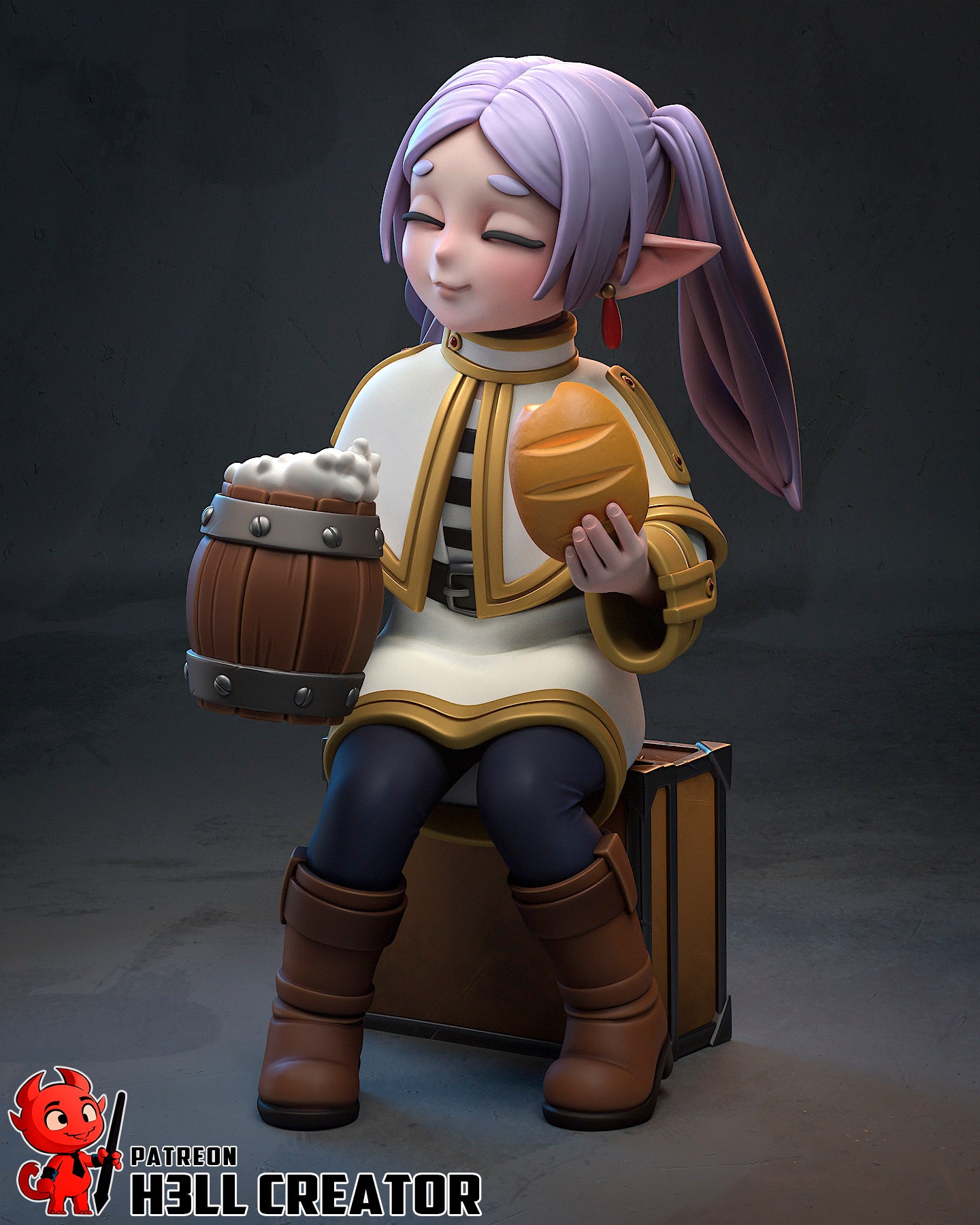 Frieren | 3D Printed Resin Model | Unpainted or Hand-Painted