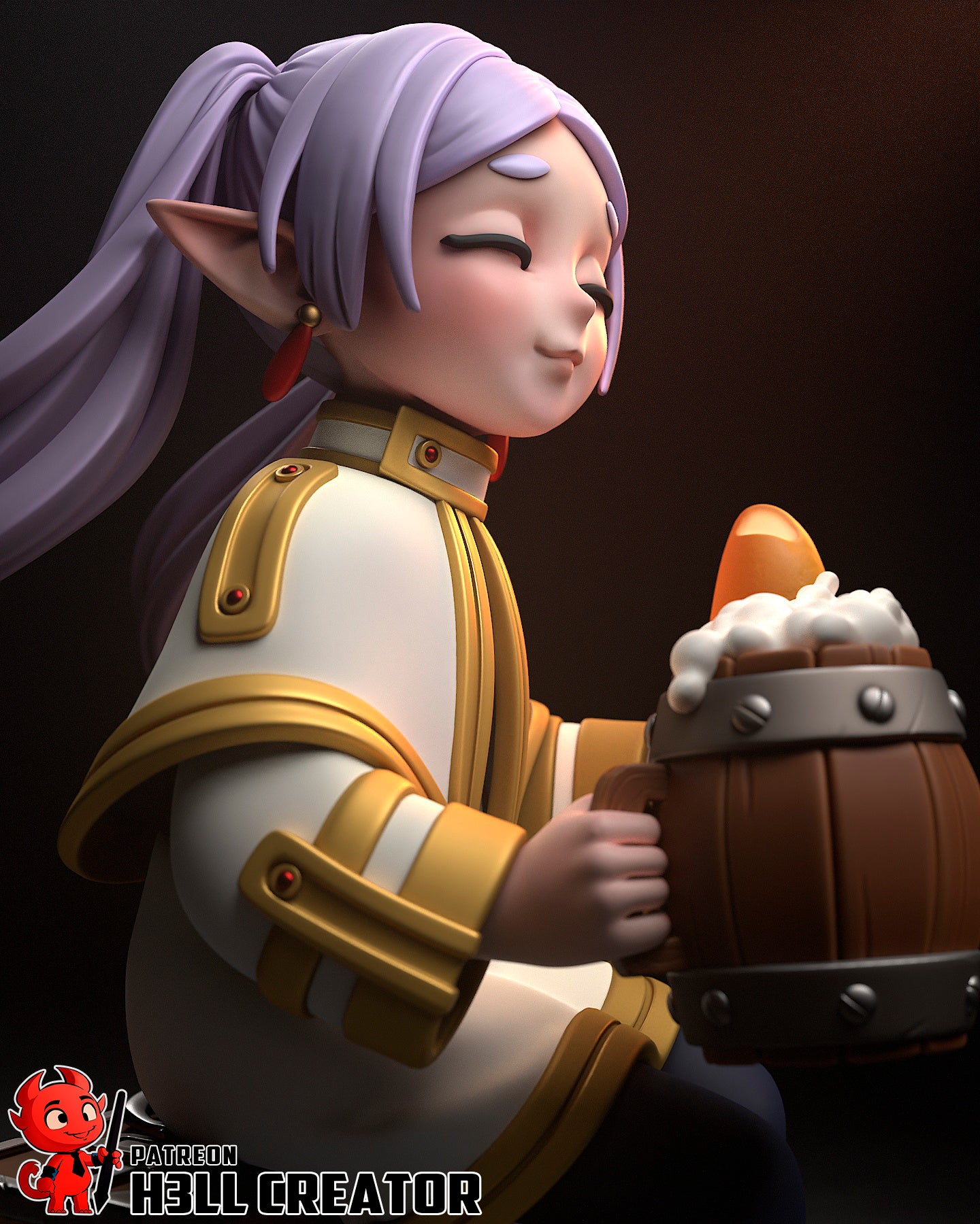 Frieren | 3D Printed Resin Model | Unpainted or Hand-Painted