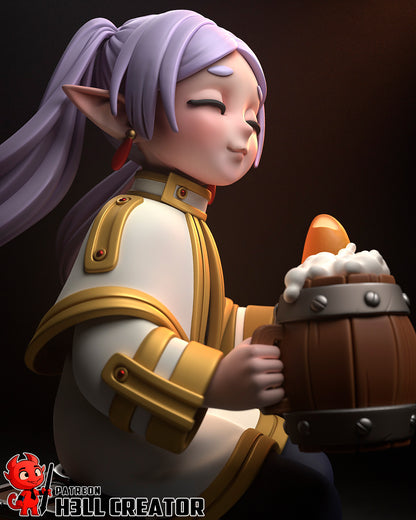 Frieren | 3D Printed Resin Model | Unpainted or Hand-Painted