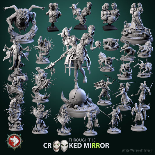 Dungeons and Dragons Models - Through The Crooked Mirror - Set by White Werewolf Tavern