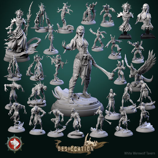 Dungeons and Dragons Models - Desiccation - Set by White Werewolf Tavern