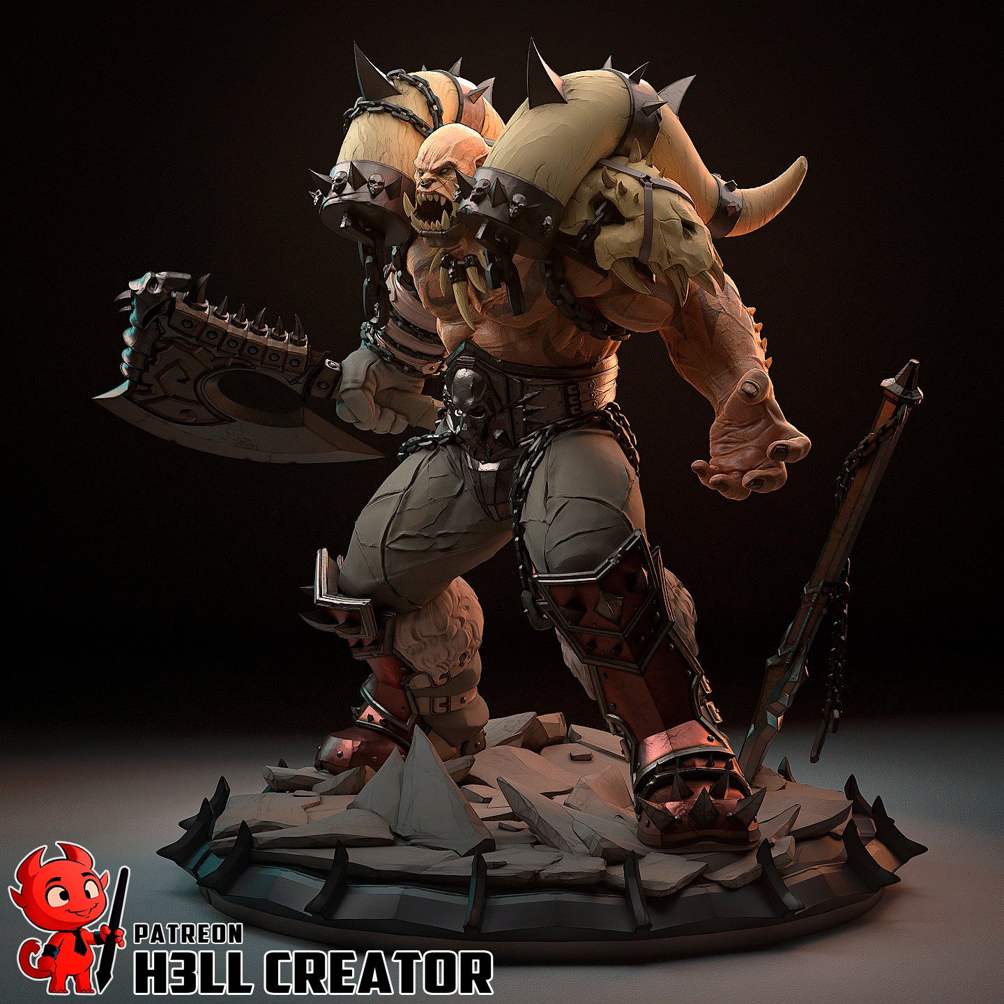 Garrosh | 3D Printed Resin Model | Unpainted or Hand-Painted