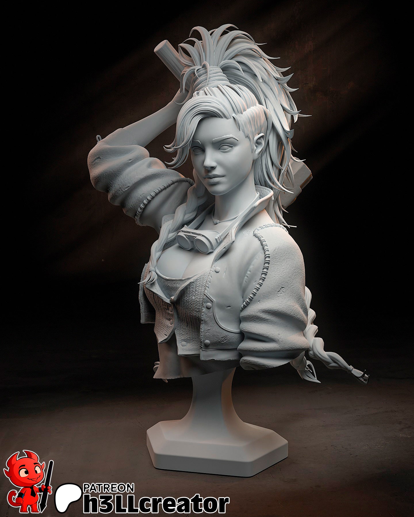 Gemma | 3D Printed Resin Model | Unpainted or Hand-Painted