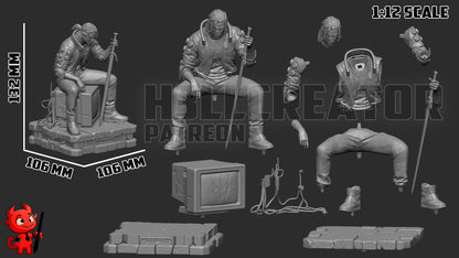 Silverronin - Geralt | 3D Printed Resin Model | Unpainted or Hand-Painted