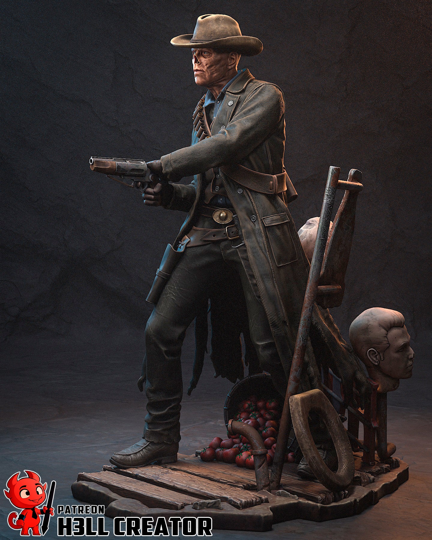 Ghoul | 3D Printed Resin Model | Unpainted or Hand-Painted