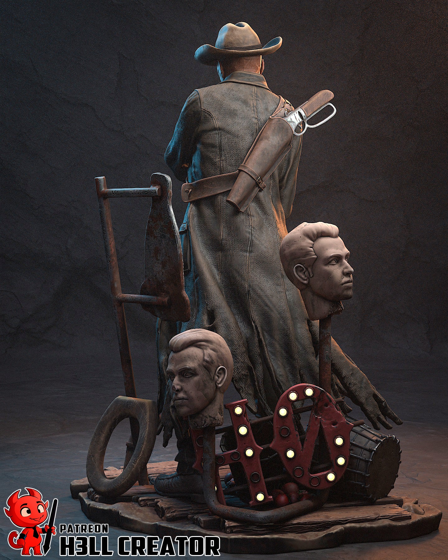 Ghoul | 3D Printed Resin Model | Unpainted or Hand-Painted