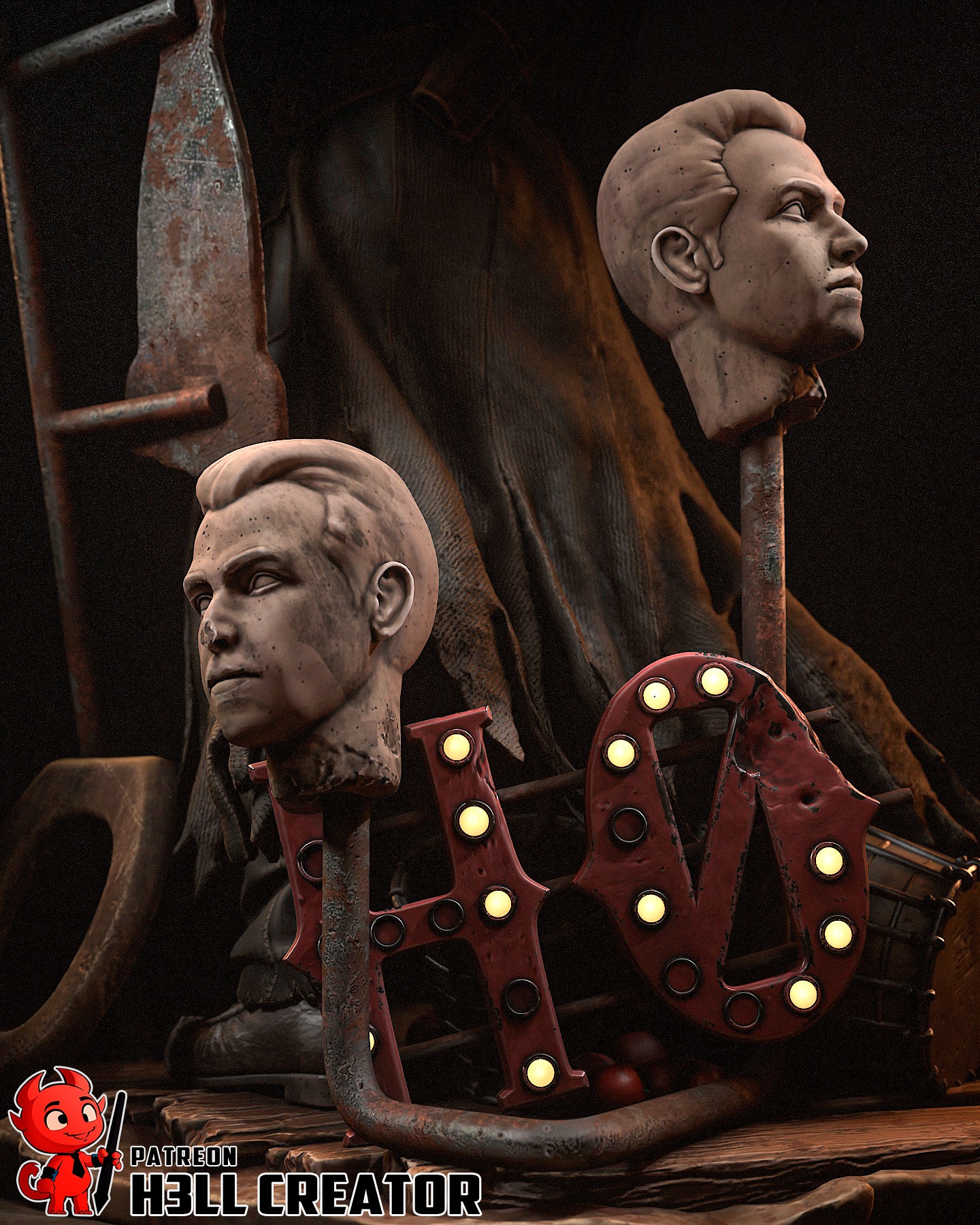 Ghoul | 3D Printed Resin Model | Unpainted or Hand-Painted