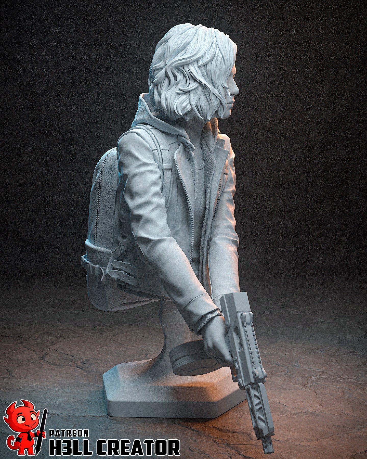 Grace Ashcroft - RE: Requiem | 3D Printed Resin Model | Unpainted or Hand-Painted