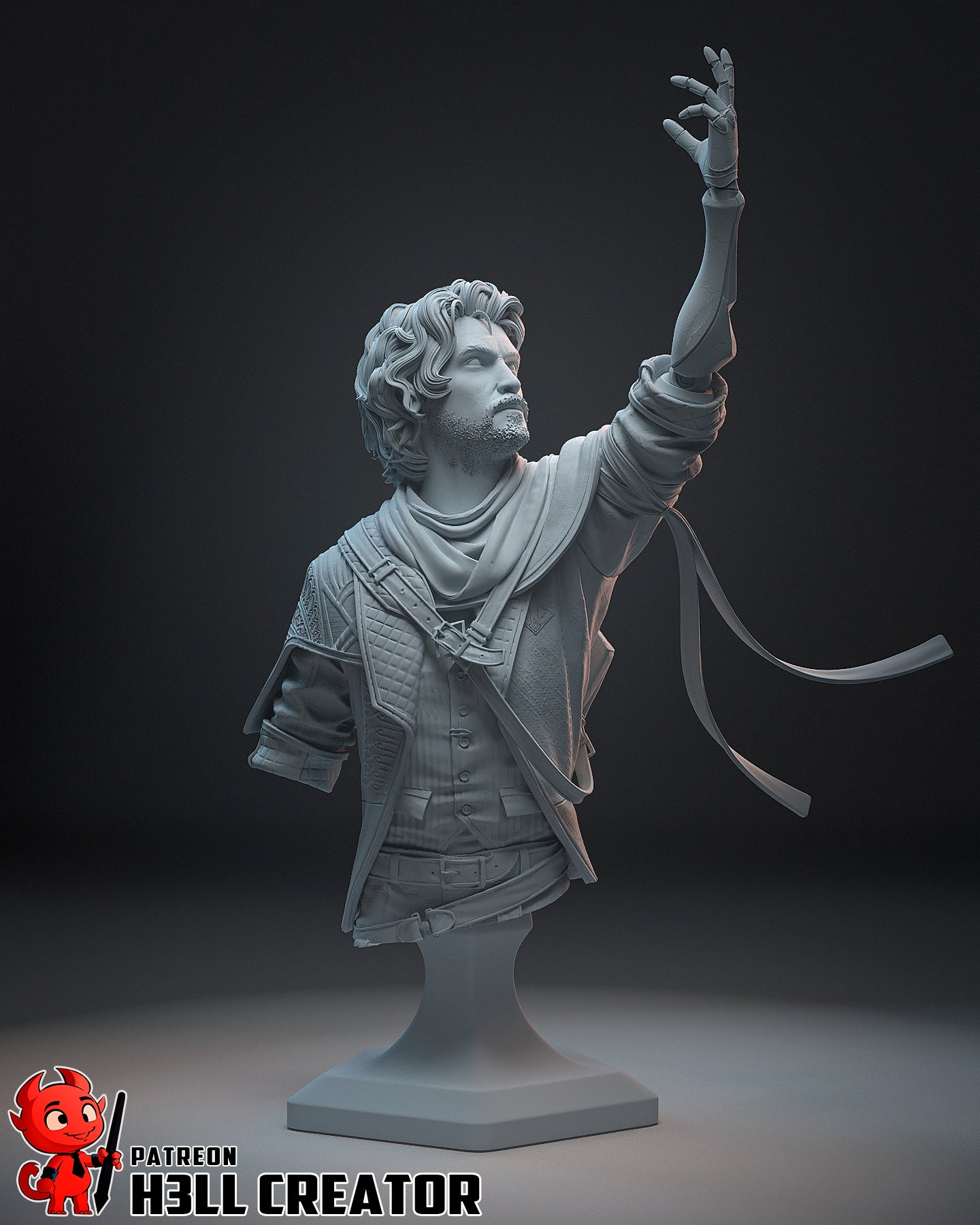 Gustave | 3D Printed Resin Model | Unpainted or Hand-Painted