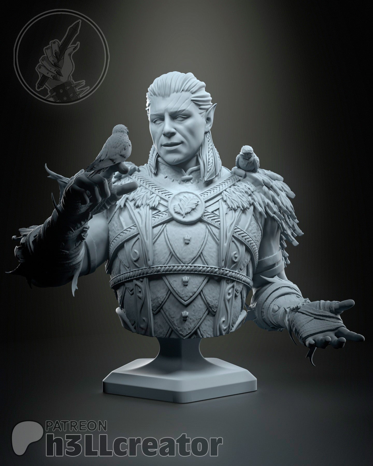 Halsin Bust | Baldur's Gate 3 | Resin 3d Printed | High Detail and Quality