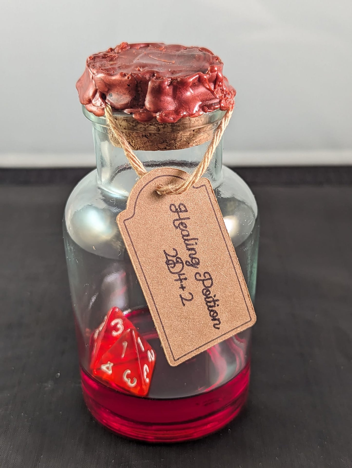 Handmade DnD Healing Potions - Wax Sealed, Resin filled