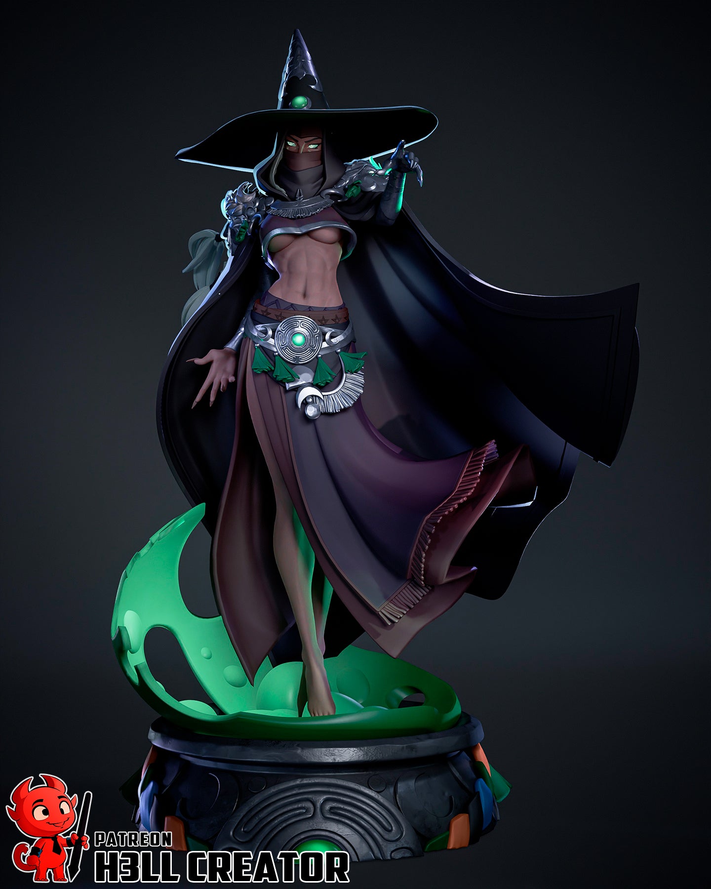 Hecate | 3D Printed Resin Model | Unpainted or Hand-Painted