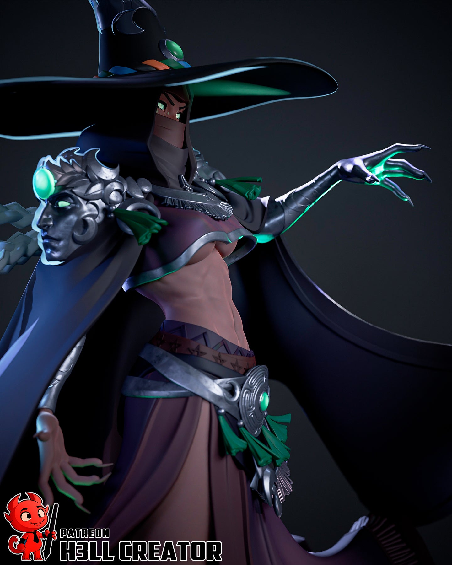 Hecate | 3D Printed Resin Model | Unpainted or Hand-Painted