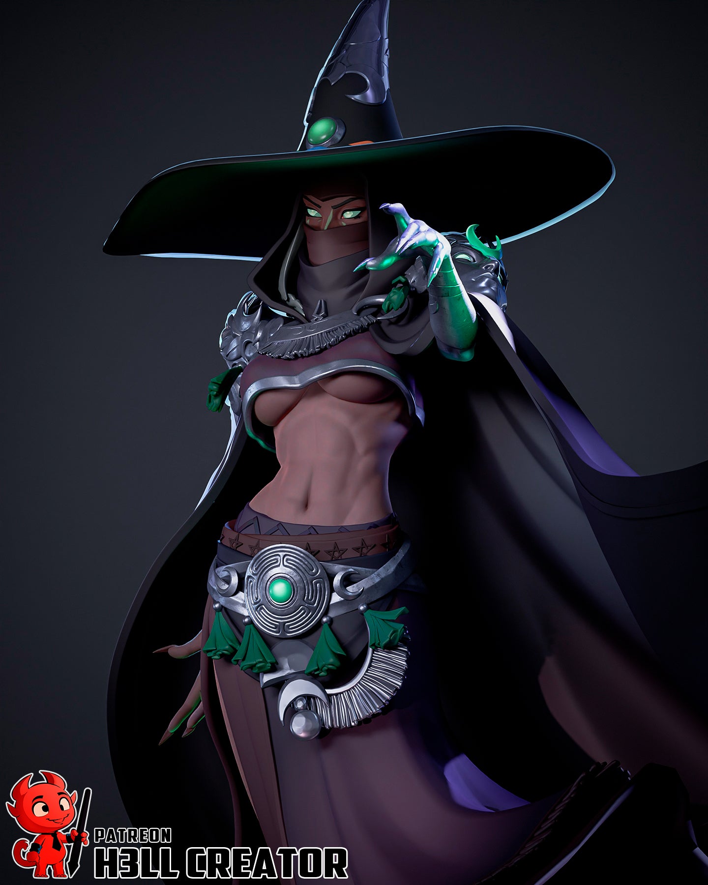 Hecate | 3D Printed Resin Model | Unpainted or Hand-Painted
