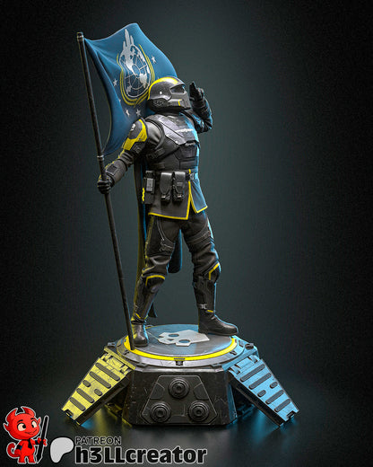 Helldiver | 3D Printed Resin Model | Unpainted or Hand-Painted