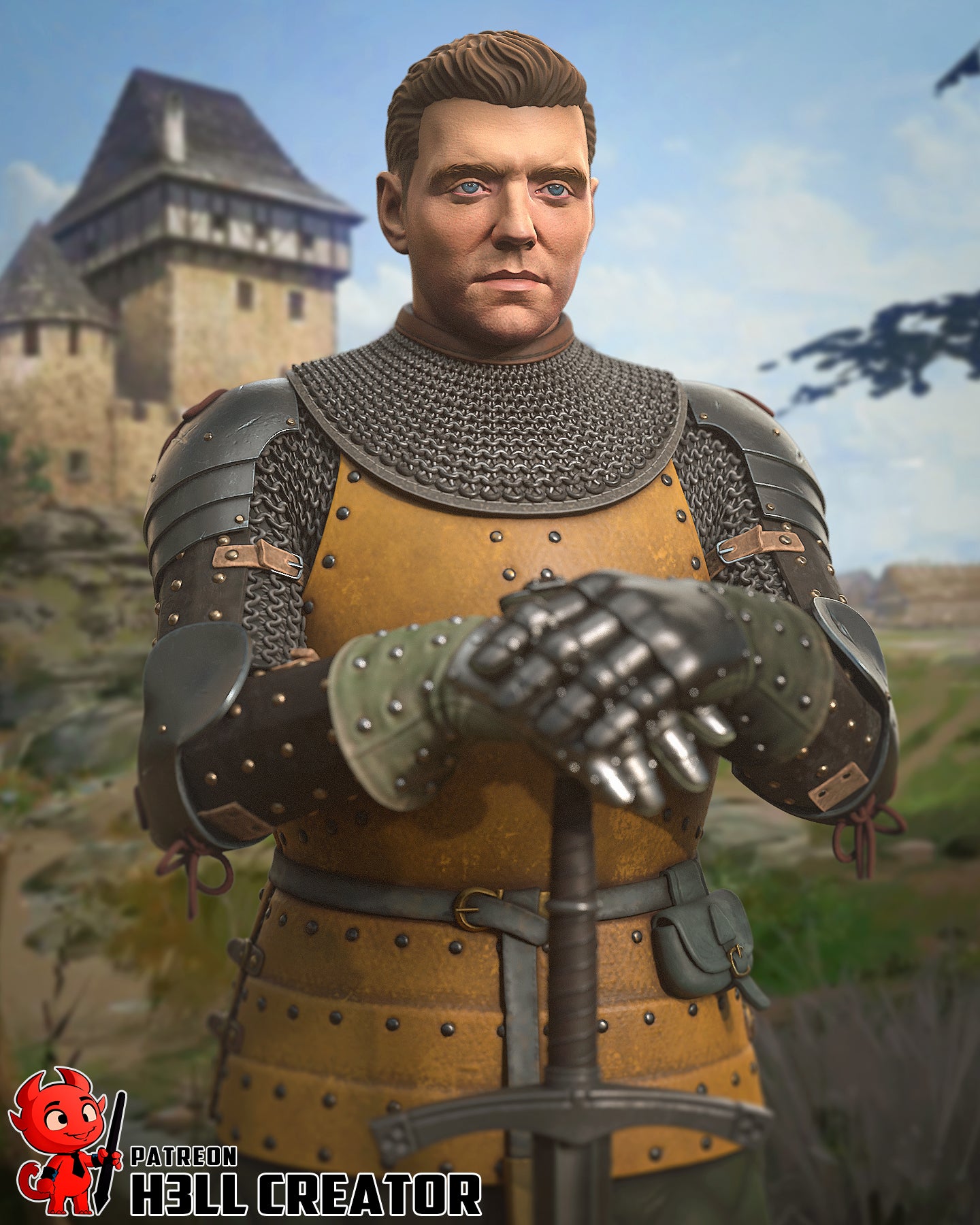 Henry | 3D Printed Resin Model | Unpainted or Hand-Painted