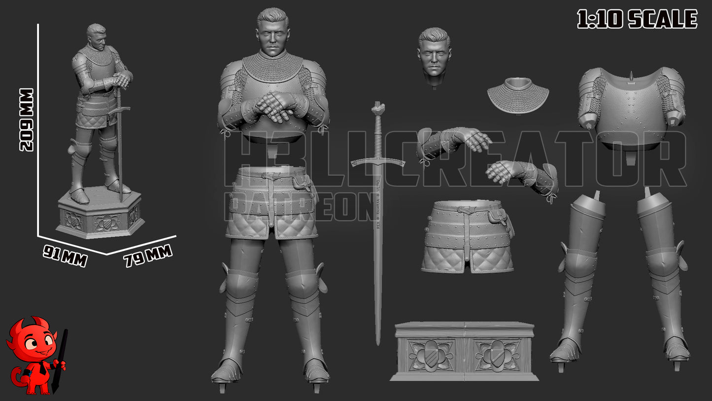 Henry | 3D Printed Resin Model | Unpainted or Hand-Painted