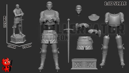 Henry | 3D Printed Resin Model | Unpainted or Hand-Painted