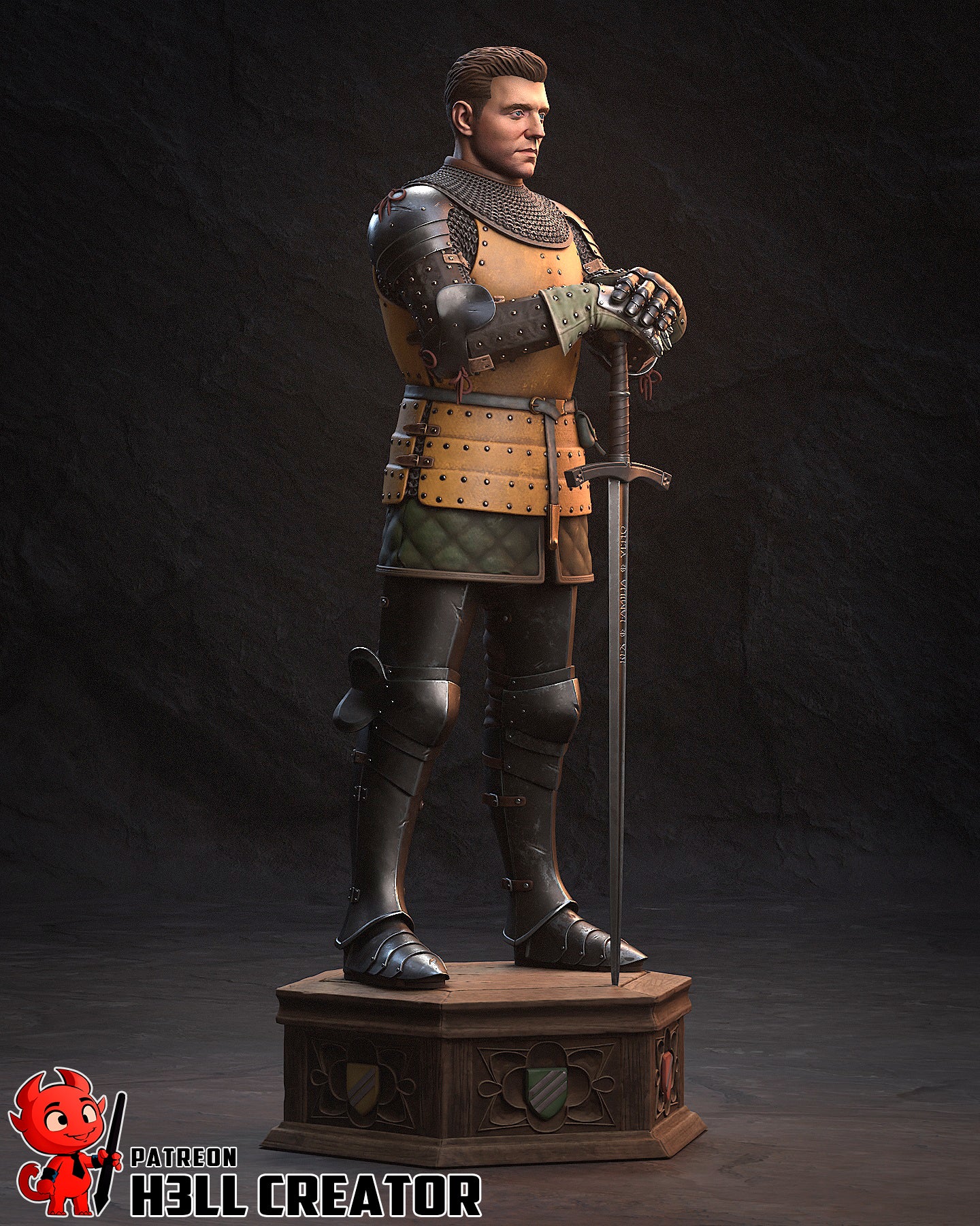 Henry | 3D Printed Resin Model | Unpainted or Hand-Painted